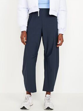 Old Navy High-Waisted SleekTech Barrel Ankle Pants Navy (M) NWT!